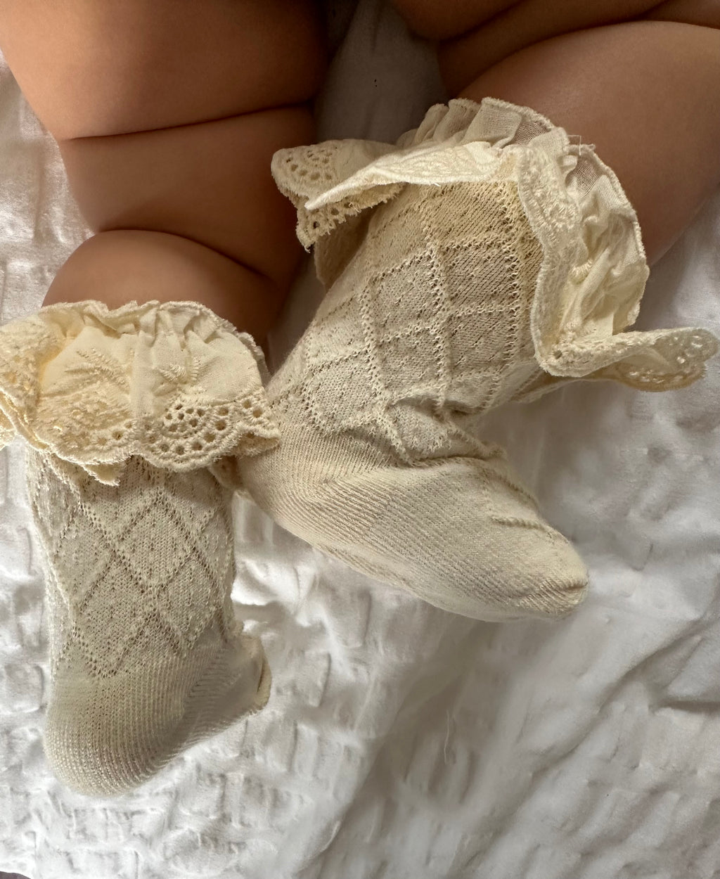 Paire de chaussette dentelle